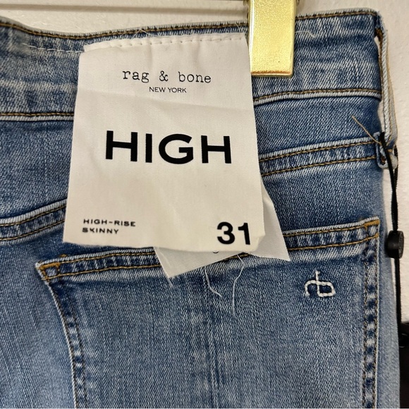 NWT Rag & Bone Nina Distressed High-rise Skinny Jeans 31 - Picture 5 of 6